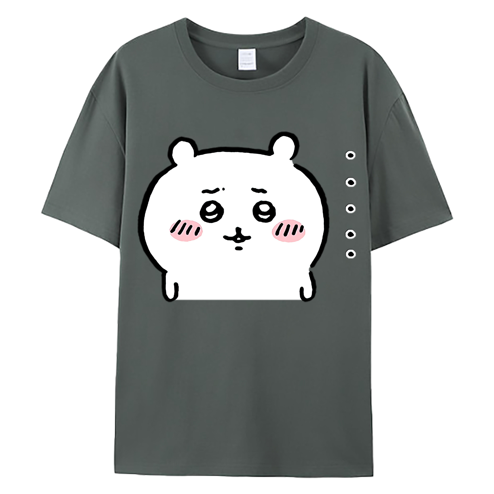 （画像用） ちいかわ ちいかわ Chii-kawa chiikawa 綿100％ メンズ半袖Tシャツ｜肌触りやわらか＆通気性